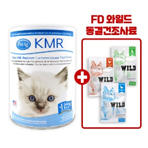 펫에그 KMR 파우더 12oz (340g) / 새끼 고양이 분유 초유 - FD WILD 동결건조 사료 3종 증정
